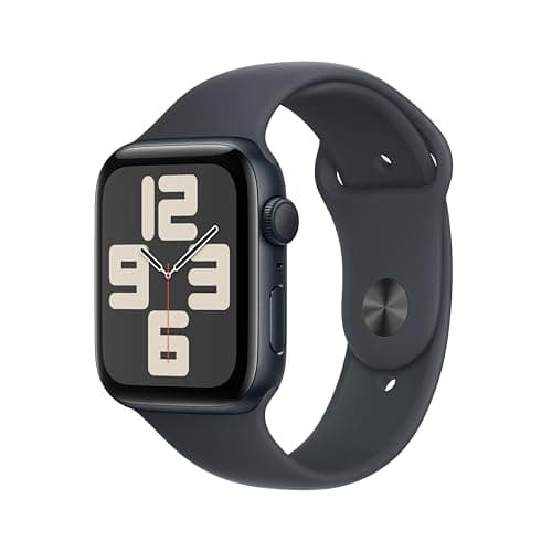 Apple Watch SE (2nd Gen) [GPS 44mm] Smartwatch with Midnight Aluminium Case with Midnight Sport Band