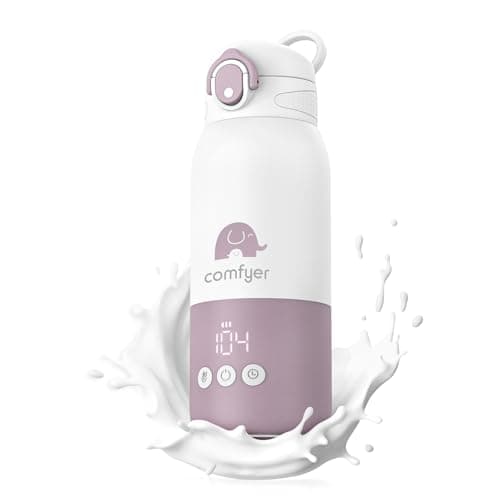 chauffe-lait portable confortable pour les voyages, chauffe-biberon portable avec chauffage rapide et longue durée de vie de la batterie, poitrine instantanée...