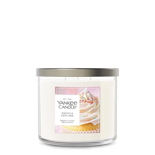 Yankee Candle Pot de bougie à 3 mèches, bougie parfumée avec jusqu'à 40 heures de durée de combustion, mélange de cire végétale de qualité supérieure pour un parfum constant et durable de...