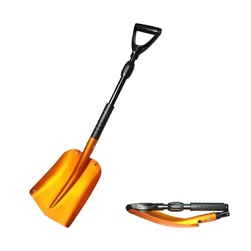 GEARFLAG Pelle pliable légère en aluminium (1,5 lb), pelle compacte pliante de 39" pour le jardinage, la neige, la voiture, la randonnée, le camping et l'hiver...