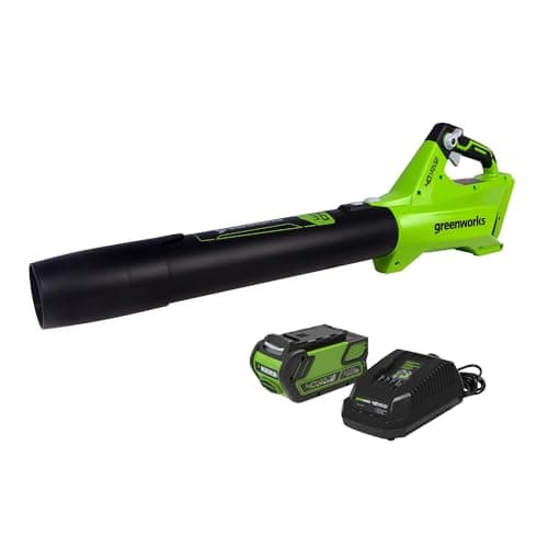 Greenworks 40V Cordless Leaf Blower (125 MPH /450 CFM) / Turbo Mode Electric Jet Blower, High Power, Lightweight & Quiet for Yard Patio Debris...
