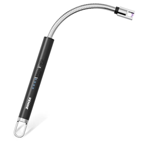 Super affaire • Prix le plus bas en 30 jours | VEHHE Briquet électrique, briquet rechargeable USB C avec longue douille flexible à 360°...