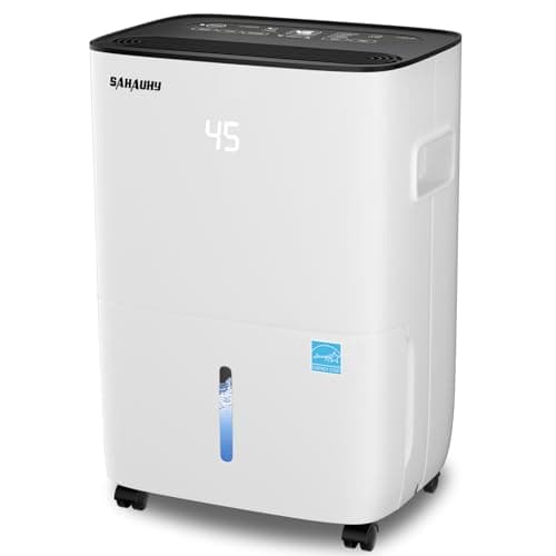 SAHAUHY 120 Pints ENERGY STAR Dehumidifiers for Basements Home Bedroom Garage Stockroom and Large Room Spaces up to 6,200 Sq. Ft with Drain Hose...