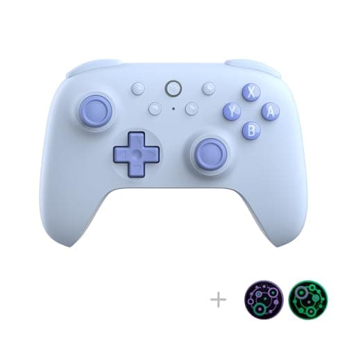 Contrôleur Bluetooth de joysticks à effet Hall 8BitDo Ultimate 2C avec pare-chocs L4/R4 remappables, contrôle de mouvement à 6 axes, vibration de grondement et turbo...