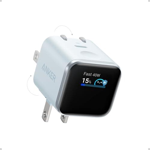 Anker Smart Display Charger,Anker Nano 45W Fast Charging USB C Charger with Smart Recognition,Built-in Care Mode,Compact with 180° Foldable...