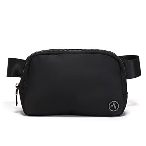 Pander 1L Fanny Pack Everywhere Sac banane, sac banane à bandoulière pour femme avec sangle réglable (noir)