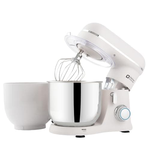 Kitchen in the box Stand Mixer, Two 3.5QT Bowls Small Kitchen Electric Mixer, 10-Speed Mini Lightweight Food Mixer with Egg Whisk, Dough Hook,...