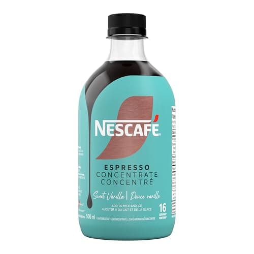 NESCAFE Espresso Sweet Vanilla, Flavoured Coffee Concentrate, Add Milk and Ice to Create Vanilla Flavoured Coffees & Lattes, Also Used For Hot...