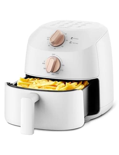 COMFEE' Compact 2.1 Quart Air Fryer with 12 Menu Options, Adjustable Timer & Temperature Control 80-204 degrees C, Dishwasher-Safe Nonstick Fry Basket