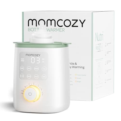 Momcozy Retain Nutrients Bottle Warmer, 9-in-1 Baby Bottle Warmer with Night Light, Accurate Temperature to Preserve Fullest Nutrients in Breast...