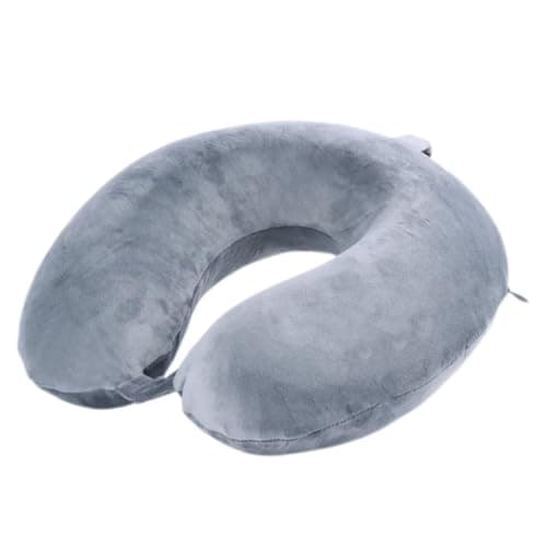 Far win Oreiller de voyage, 100 % mousse à mémoire de forme pure, oreiller cervical en forme de U, appui-tête portable super léger, idéal pour l'avion, la voiture, la maison, le bureau, le sommeil...