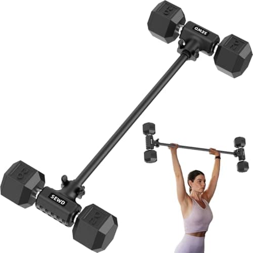 Convertisseur d'haltères par SEWD – Transformez les haltères en ensemble d'haltères – Poids réglables et haltères d'une capacité allant jusqu'à 220 lb pour les entraînements complets du corps à la maison.
