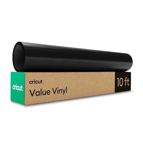 Vinyle permanent Cricut® Value, noir (12 po x 10 pi)