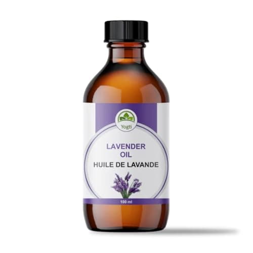 Yogti Lavender Essential Oil – 120 ml Glass Bottle Comes with a Dropper | 100% Pure & Natural | Therapeutic Grade for Aromatherapy, Diffuser, Calm,...