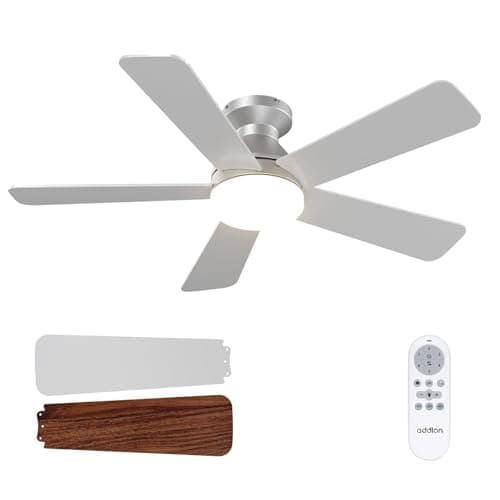 addlon Ceiling Fans with Lights, 42 Inch Low Profile Ceiling Fan with Light And Remote Control, Flush Mount, Reversible, 3CCT, Dimmable, Quiet,...