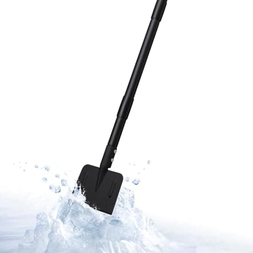 Hachoir à glace, grattoir à glace robuste en acier inoxydable de 67 pouces de haut et de 1-1/4 pouce de diamètre pour les garages d'allée, les cours...