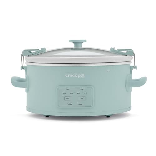 Crock-Pot Design Series Mijoteuse programmable 6 litres Vert brouillard océan