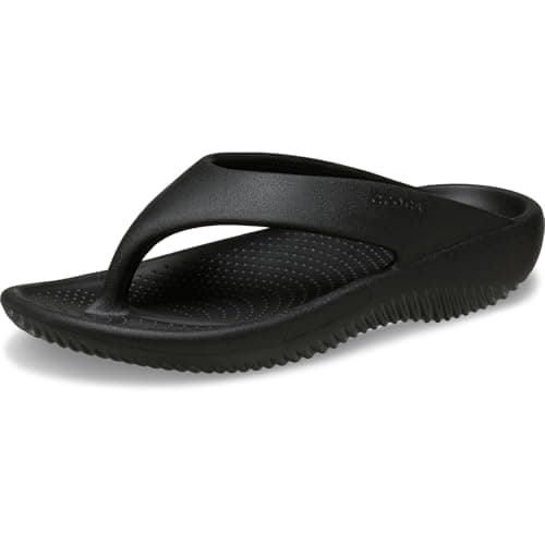Crocs Mellow Recovery, Tongs pour Femme, LiteRide Comfort, Noir, 7