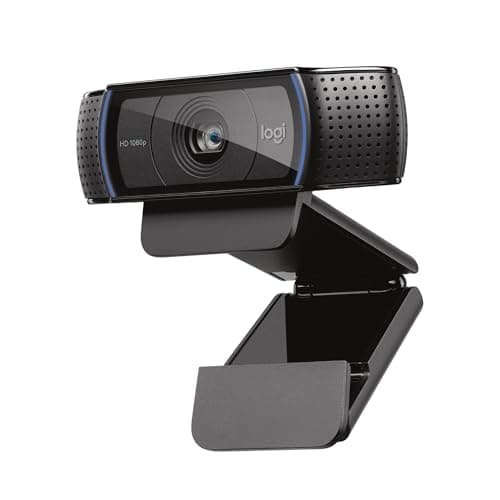 Webcam PC Logitech C920x HD Pro, vidéo Full HD 1080p/30 ips, son clair, correction de la lumière HD, fonctionne avec Microsoft Te...