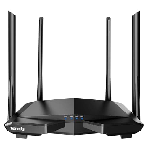 Tenda AC1200 WiFi Router, Dual Band Wireless Router 4 x 100 Mbps Ethernet Ports, Supports APP, Guest WiFi, Access Point Mode, IPv6, Parental...
