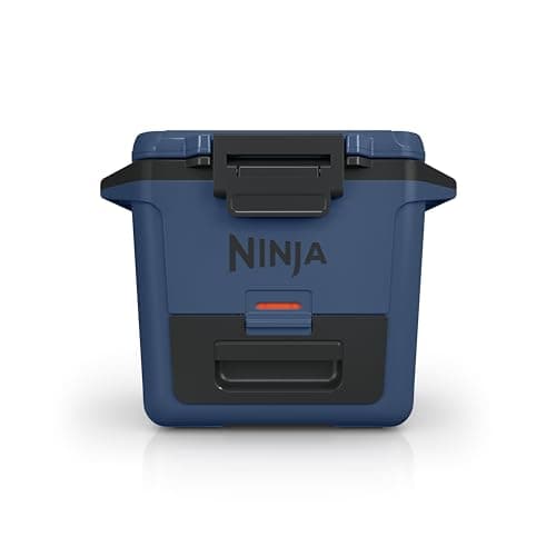 Glacière rigide Ninja FrostVault de 30 pintes avec zone sèche, tiroir de rangement sec intégré à la température du réfrigérateur, glacière isolée robuste de qualité supérieure, conserve la glace pendant...