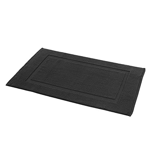 Amazon Basics Tapis de bain à bandes pour salle de bain – 50,8 x 78,7 cm, noir