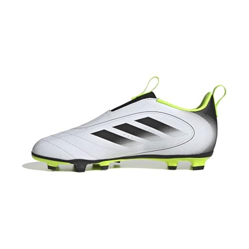 Adidas Goletto IX Laceless Firm Ground/Multi Ground, Blanc/Noir/Lucid Lemon, 13