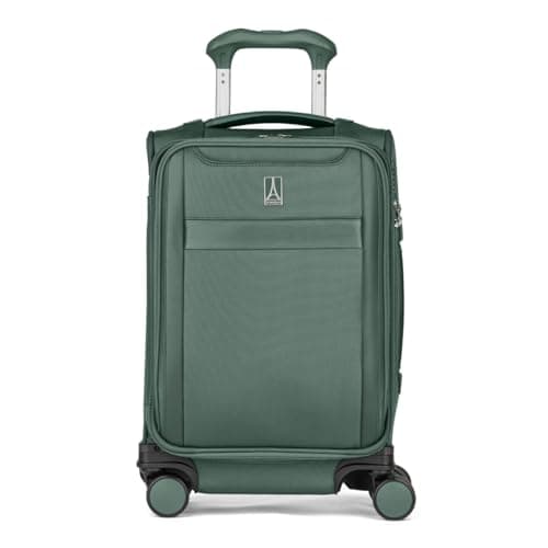 Travelpro Versapack + Lightweight Softside Expandable Compact Carry-On Luggage — with 8 Spinner Wheels and TSA Lock— Desert Sage Green, 20-Inch