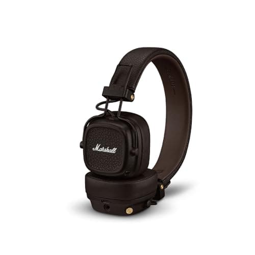 Écouteurs supra-auriculaires sans fil Marshall Major V avec plus de 100 heures d'autonomie - Marron
