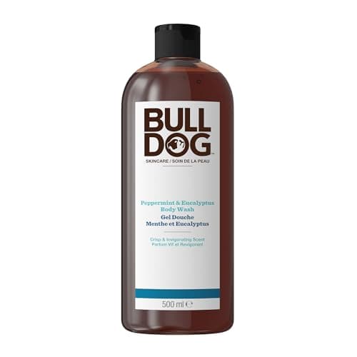 Bulldog Skincare Gel douche à la menthe poivrée et à l'eucalyptus pour homme, 500 millilitres
