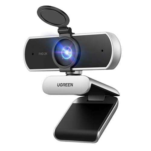UGREEN 2K Webcam, Camara Web for PC Ultra HD 1440P Computer Camera with Microphone, with Privacy Cover, USB-A Web for Streaming, Conferencing,...