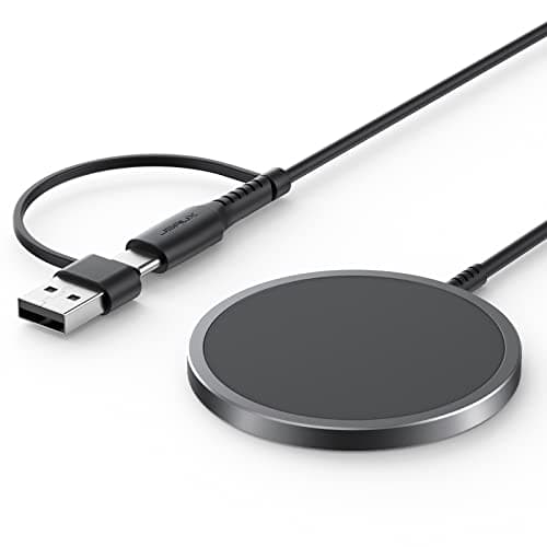 Chargeur sans fil magnétique JSAUX compatible avec le chargeur MagSafe/iPhone 16/16 Pro/16 Plus/16 Pro Max/iPhone 15 Pro Max Plus/iPhone 14 13 12 Series,...