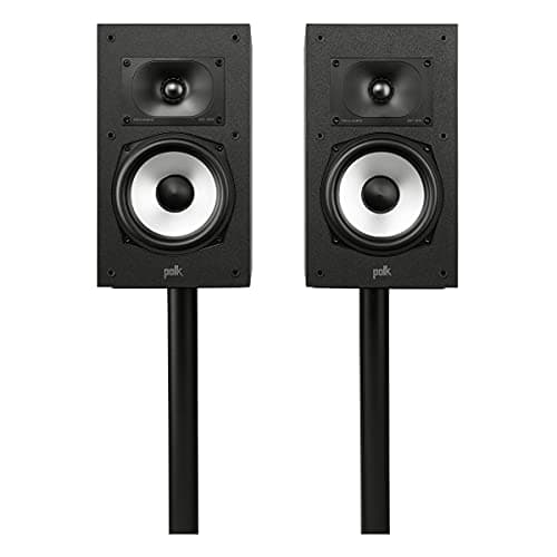 Polk Monitor XT20 Pair of Bookshelf or Surround Speakers - Hi-Res Audio Certified, Dolby Atmos & DTS:X Compatible, 1" Terylene Tweeter & 6.5"...