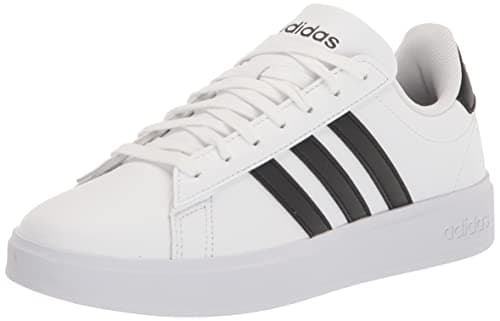 Adidas Grand Court 2.0 pour femme, blanc/noir/noir, 8.5