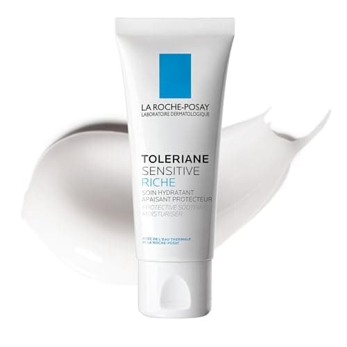 La Roche Posay Toleriane Sensitive Riche Face Cream, Daily Face Moisturizer for Dry Sensitive Skin, Soothes & Hydrates 48H, With Niacinamide,...