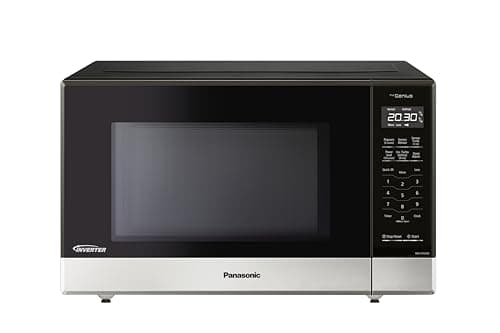 Panasonic NNST676SC Genius Mid-Size Inverter Microwave Oven, 14 Auto Cook Menus, Child Lock, 1.2 Cu.ft, Stainless Steel