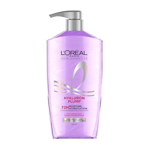 L'Oréal Paris Hair Expertise Hyaluron Plump, Après-shampooing hydratant, Après-shampooing pour cheveux secs, à l'acide hyaluronique pour cheveux déshydratés, 828 ml
