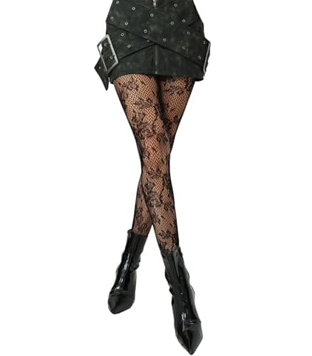 Collants floraux Psixnc, collants résille taille haute sexy - Bas résille extensibles haut de gamme pour femmes, tendance et...