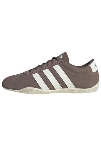 adidas Women's Grand Court Low, Earth Strata/Off White/Earth Strata, 7.5