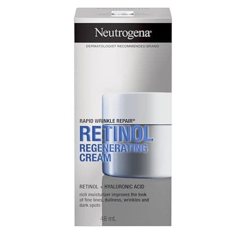 Neutrogena Retinol Face Moisturizer, Rapid Wrinkle Repair, Daily Anti-Aging Neck & Face Cream with Hyaluronic Acid, Retinol Cream, Fragrance Free,...