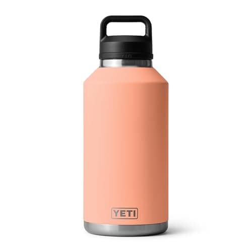 YETI Rambler Bouteille de 64 oz, isolée sous vide, en acier inoxydable avec bouchon Chug, pêche Lowcountry