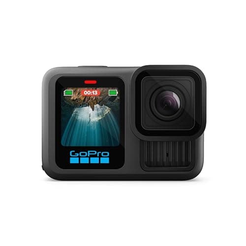 GoPro HERO13 Black - Caméra d'action étanche avec vidéo 5.3K60, photo 27MP + compatibilité avec les objectifs de la série HB