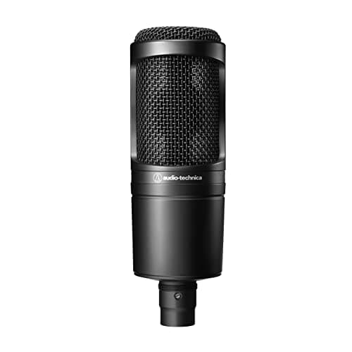 Audio-Technica AT2020 Microphone XLR à condensateur cardioïde, idéal pour les applications de projet/Home Studio