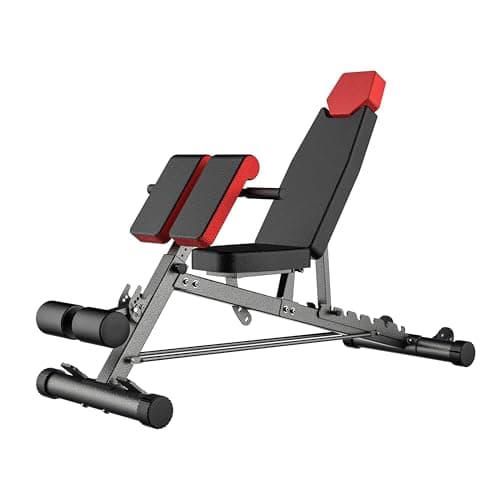 Banc de musculation FID multifonctionnel Finer Form pour un entraînement corporel complet tout-en-un – Extension hyper-dos, chaise romaine, banc assis réglable pour abdominaux,...