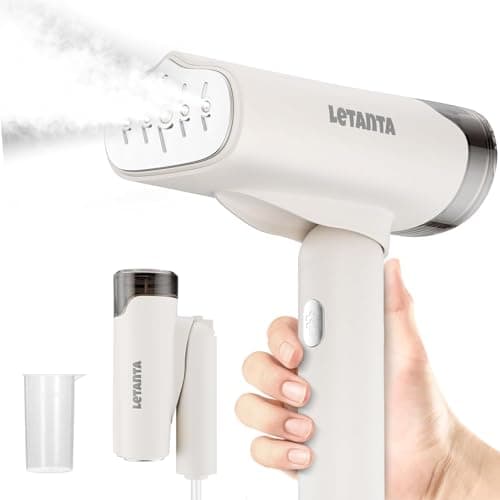 LETANTA 2025 Nouveau défroisseur à vapeur pliable portable, fer à vapeur de voyage 1000 W pour vêtements avec réservoir de 150 ml pour la maison, le bureau et les voyages