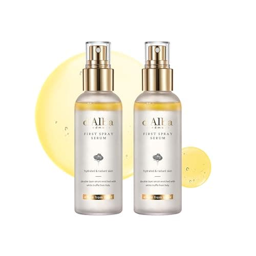 [2 Bottles] d'alba Piedmont Italian White Truffle First Spray Serum 100ml*2 Bundle, Vegan Skin Care, Hydrating Face Moisturizer, Glow Serum for...
