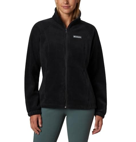 Columbia Women's Benton Springs Full Zip, Black, XX-Large
