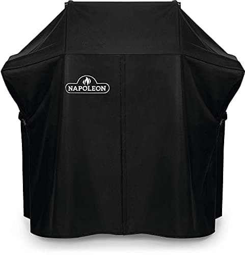 Napoleon BBQ Grill Cover for Rogue 525 Series Grill Cover - Black BBQ Cover, Water Resistant, UV Protected, Air Vents, Velcro Closure, Hanging...