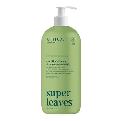 Shampooing capillaire nourrissant ATTITUDE, fabriqué au Canada, vérifié EWG, pour cheveux secs et abîmés, ingrédients d'origine naturelle, végétaliens et à base de plantes,...