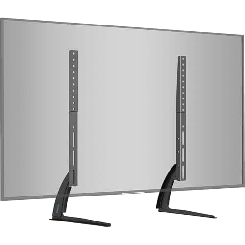 GPlus+ Universal Table Top TV Stand for Most 23 to 75 inch LCD LED Plasma Flat Screen TVs, TV Base Height Adjustable Leg Stand Holds up to 88...